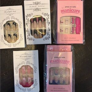 Press On Nails Set - Pink and Nude